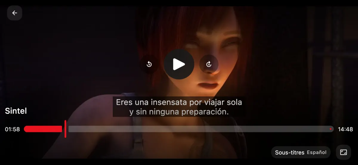 Lecteur avec sous-titres